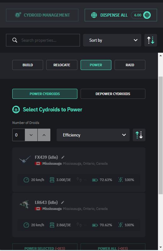 Cyrdoids Summary screen