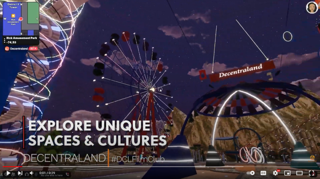 Decentraland DCLFilmClub Cover Thumbnail